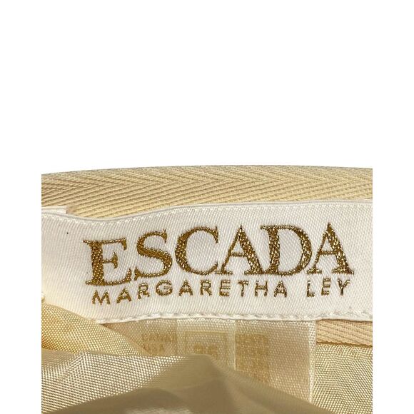 Escada x Margaretha Ley Skirt Suit Set in Cream Cotton
